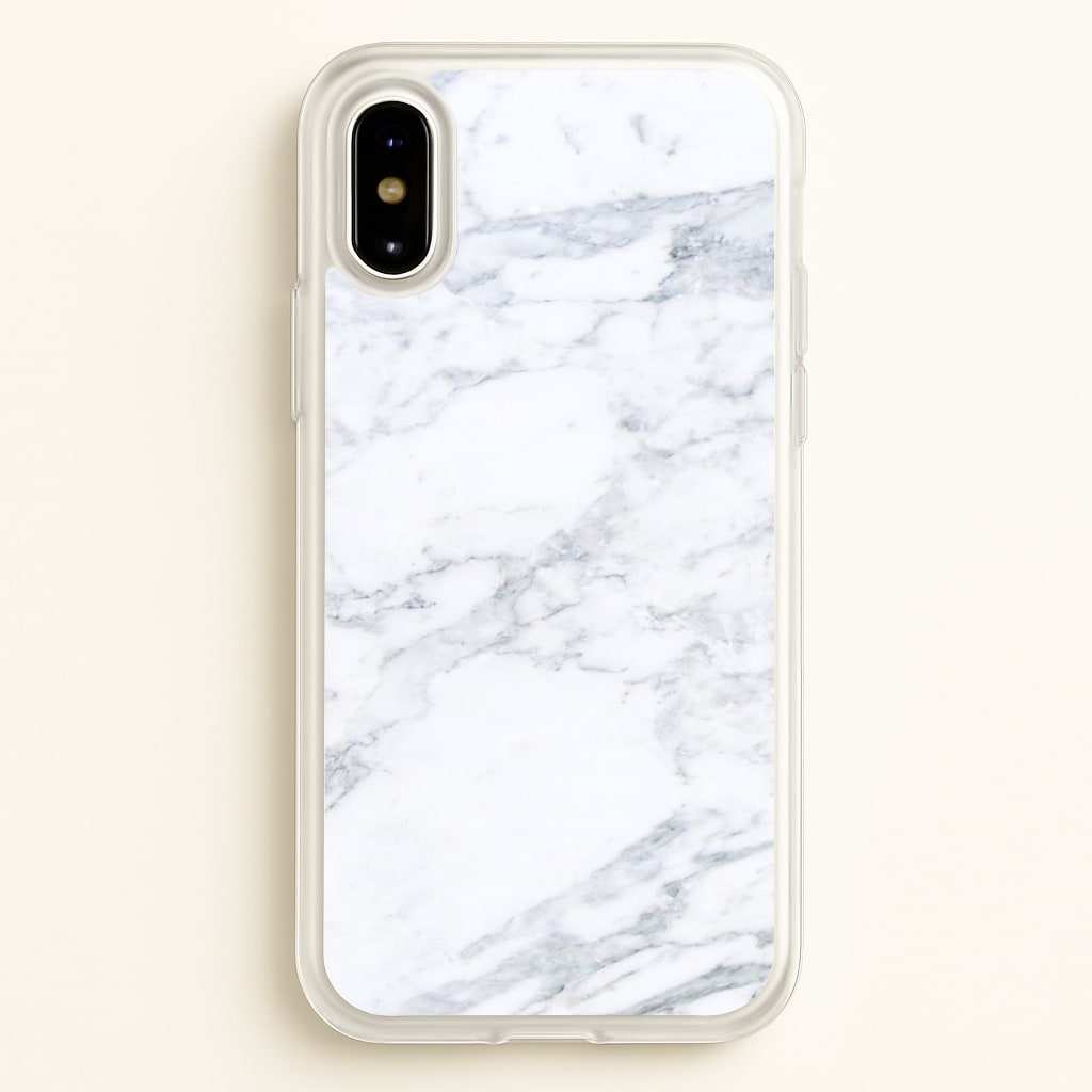 White Marble Pattern - marble Phone Case for iPhone X / XS