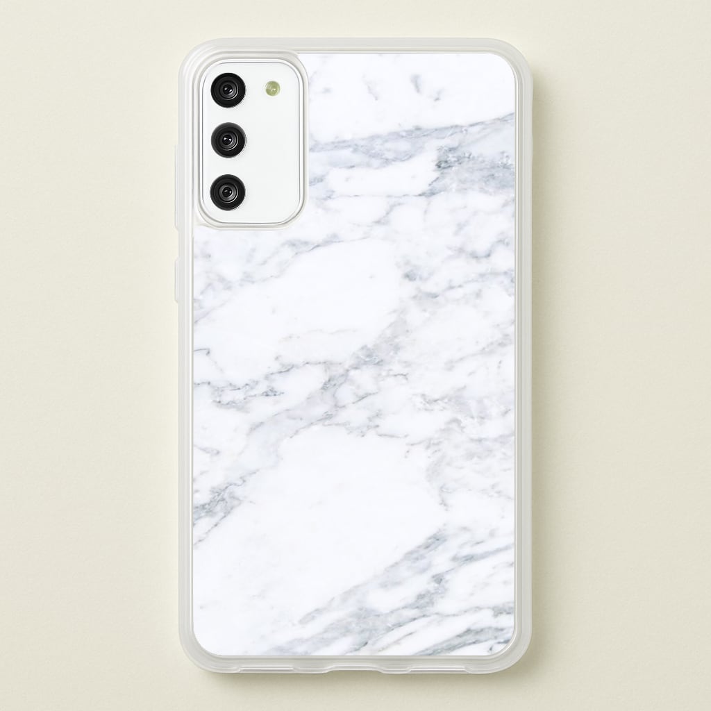White Marble Pattern - marble Phone Case for Galaxy S20
