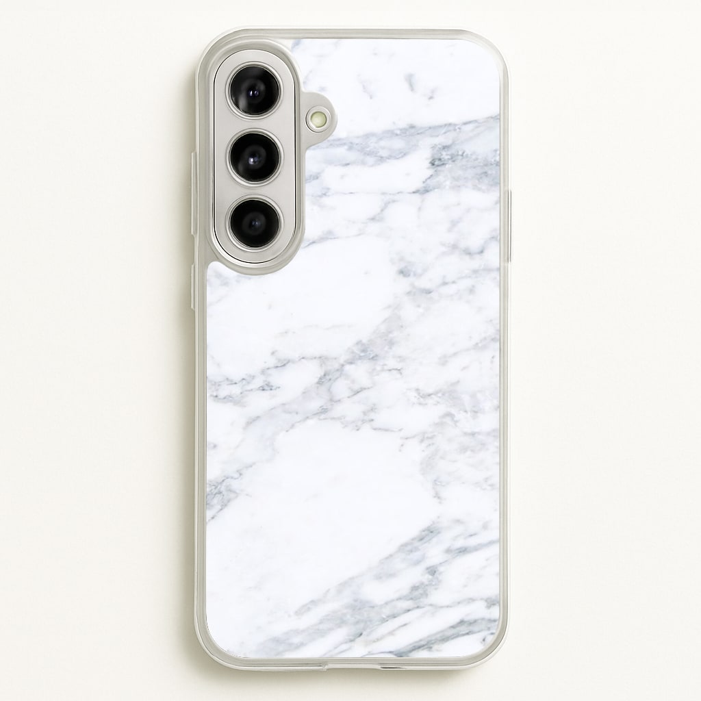 White Marble Pattern - marble Phone Case for Galaxy A56