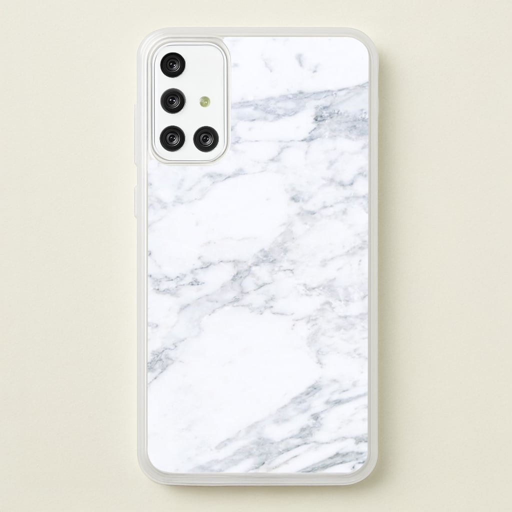 White Marble Pattern - marble Phone Case for Galaxy A71