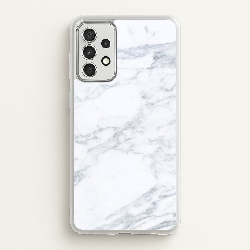 White Marble Pattern - marble Phone Case for Galaxy A52 / A52s