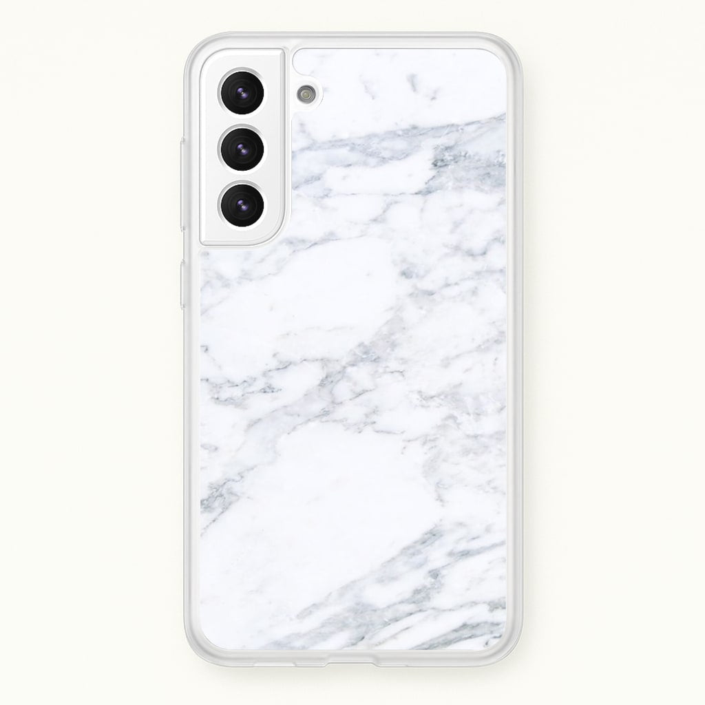 White Marble Pattern - marble Phone Case for Galaxy S22
