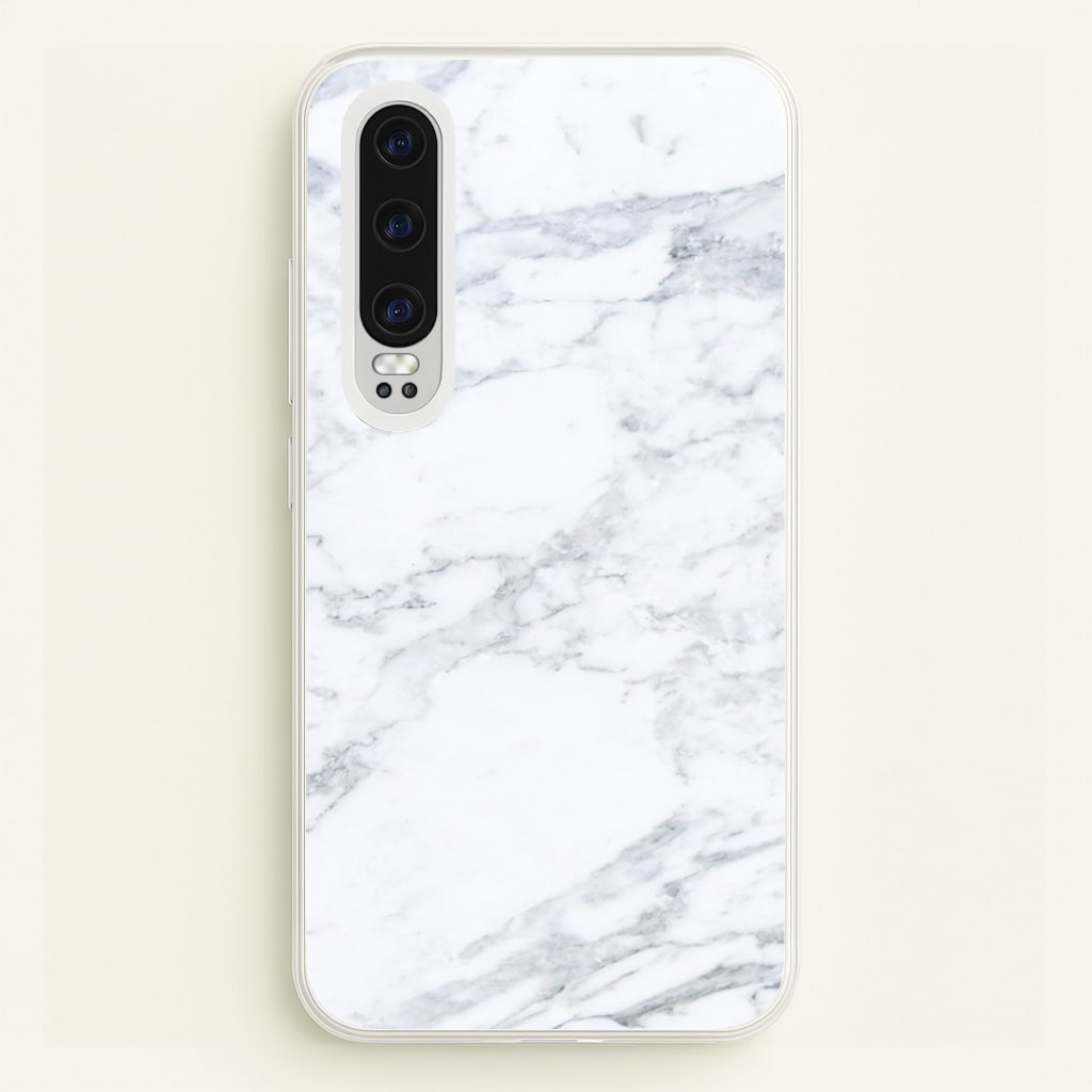 White Marble Pattern - marble Phone Case for Huawei P30