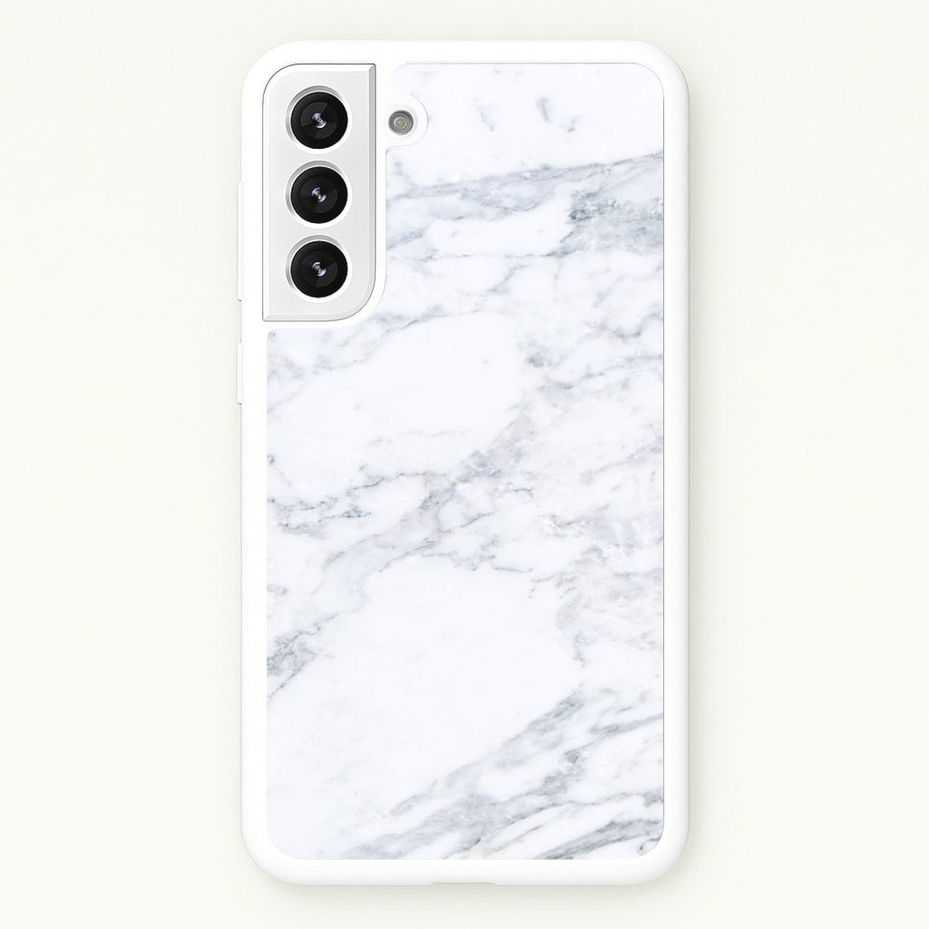 White Marble Pattern - marble Phone Case for Galaxy S22 Plus