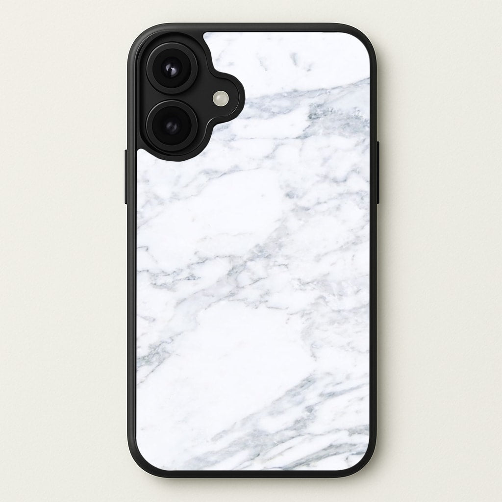 White Marble Pattern Phone Case for iPhone 17