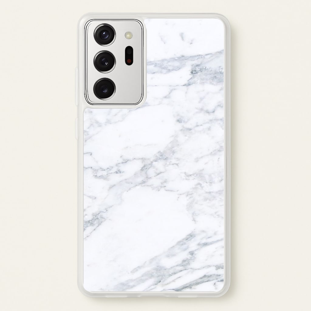 White Marble Pattern - marble Phone Case for Galaxy Note 20 Ultra