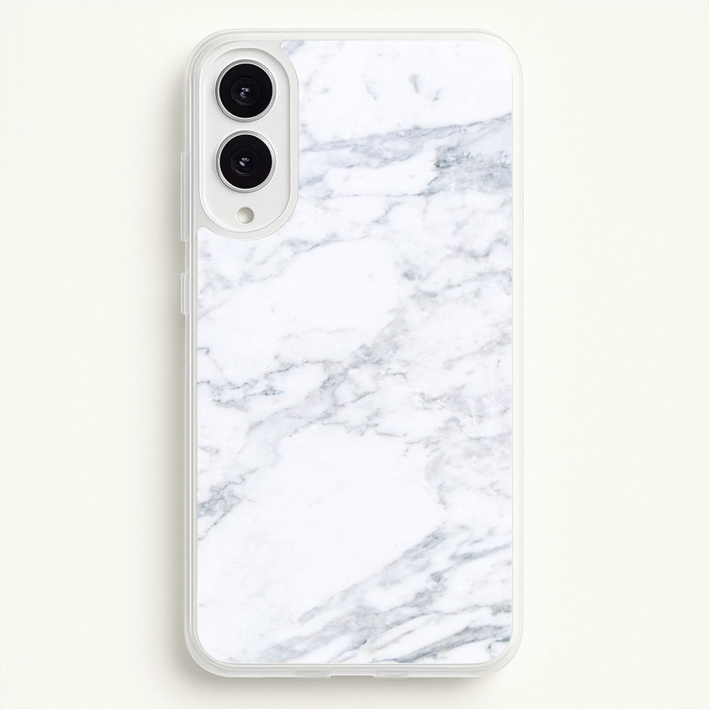 White Marble Pattern - marble Phone Case for Galaxy S25 Edge