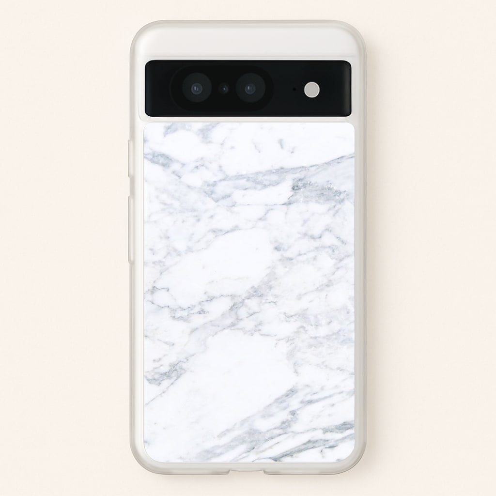 White Marble Pattern - marble Phone Case for Google Pixel 8