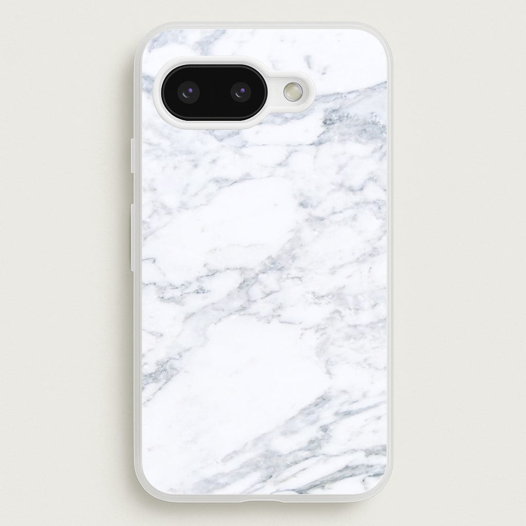 White Marble Pattern - marble Phone Case for Google Pixel 9a