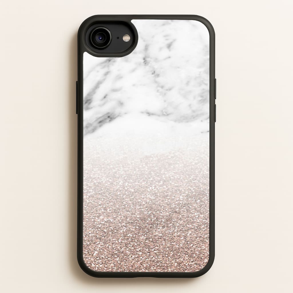 Rose Gold Glitter & Marble - marble Phone Case for iPhone 6 / 7 / 8 / SE