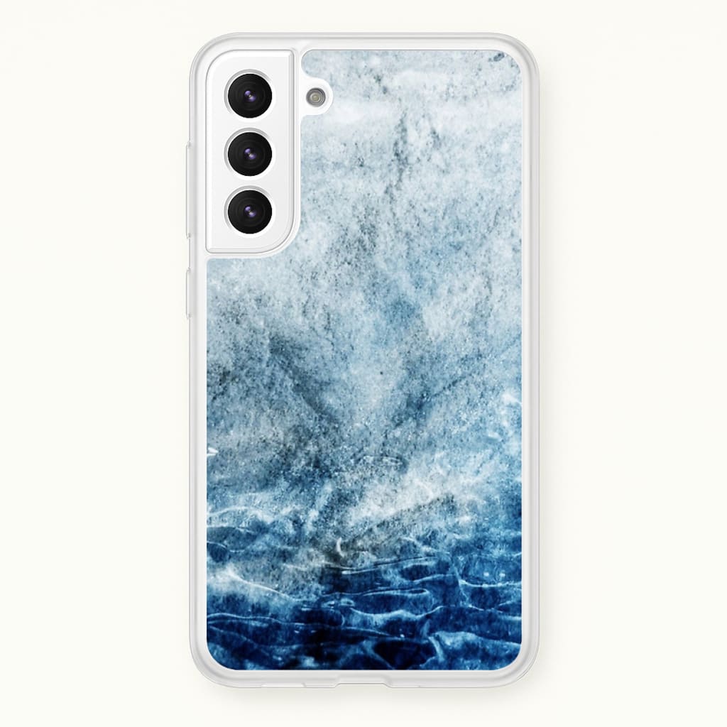 Sea Blue Marble - marble Phone Case for Galaxy S21 Plus