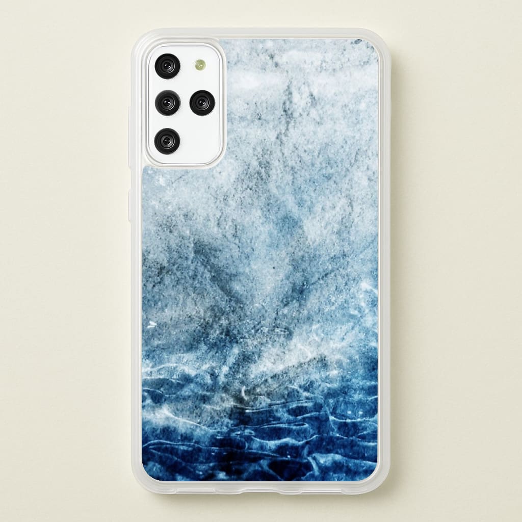 Sea Blue Marble - marble Phone Case for Galaxy S20 Plus