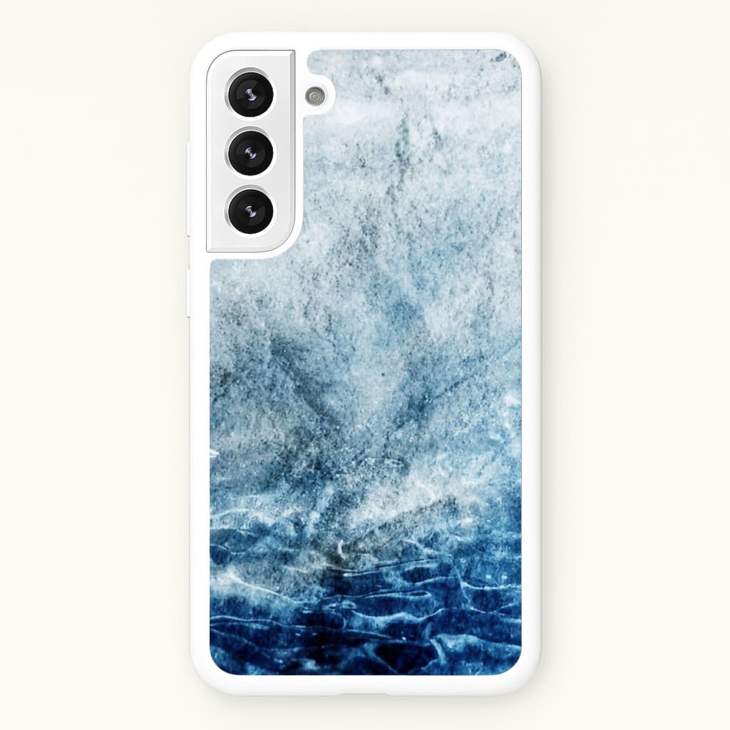 Sea Blue Marble - marble Phone Case for Galaxy S22 Plus