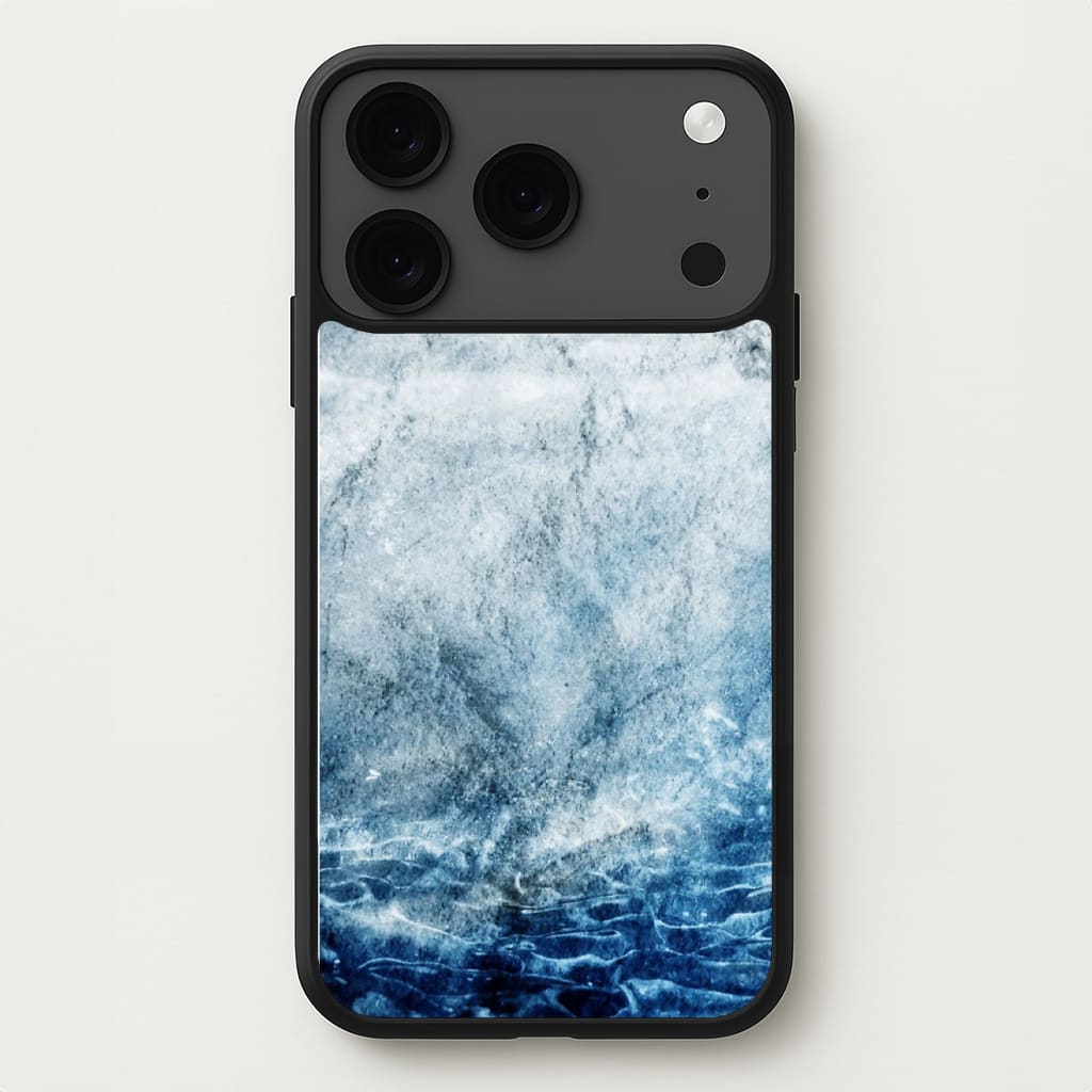 Sea Blue Marble Phone Case for iPhone 17 Pro