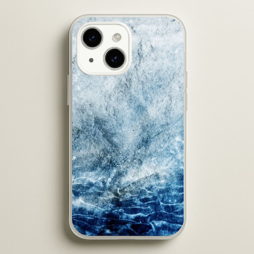 Sea Blue Marble - marble Phone Case for iPhone 15 Plus