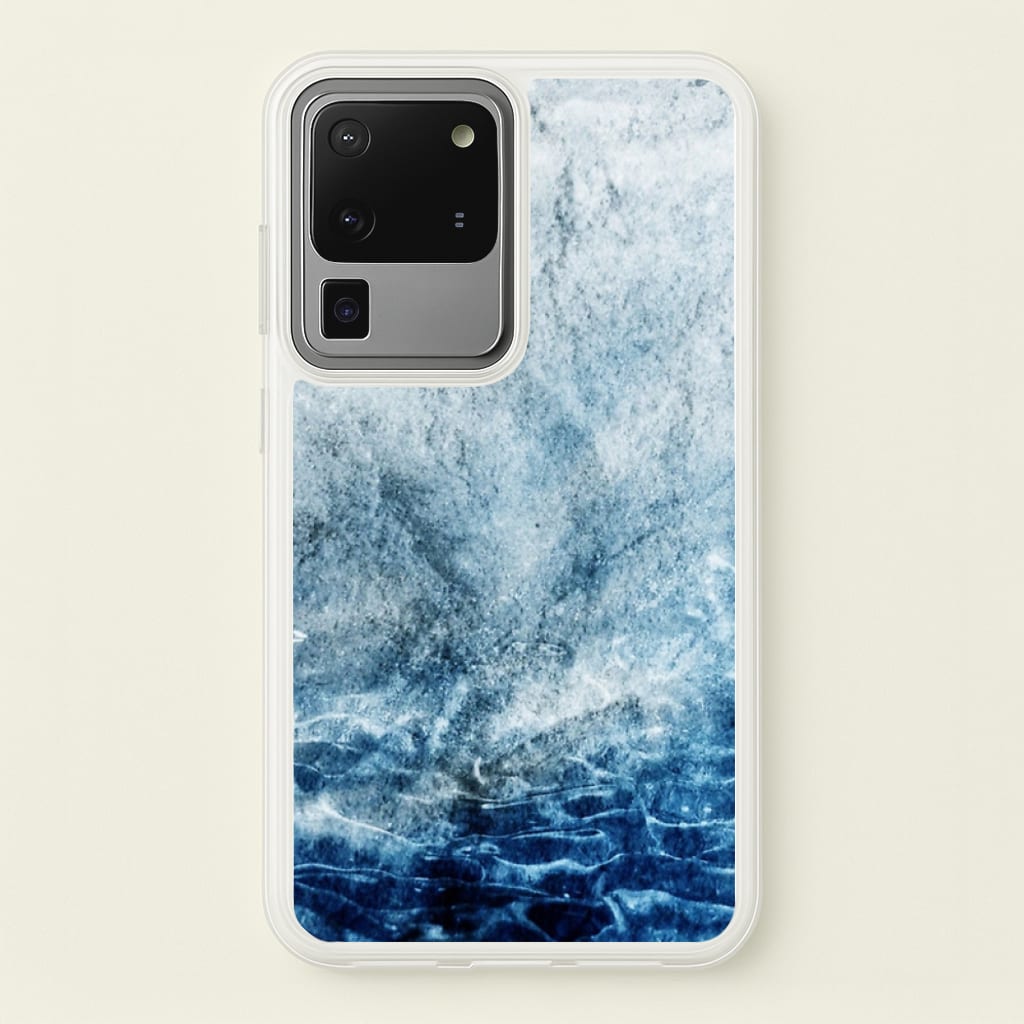 Sea Blue Marble - marble Phone Case for Galaxy S20 Ultra