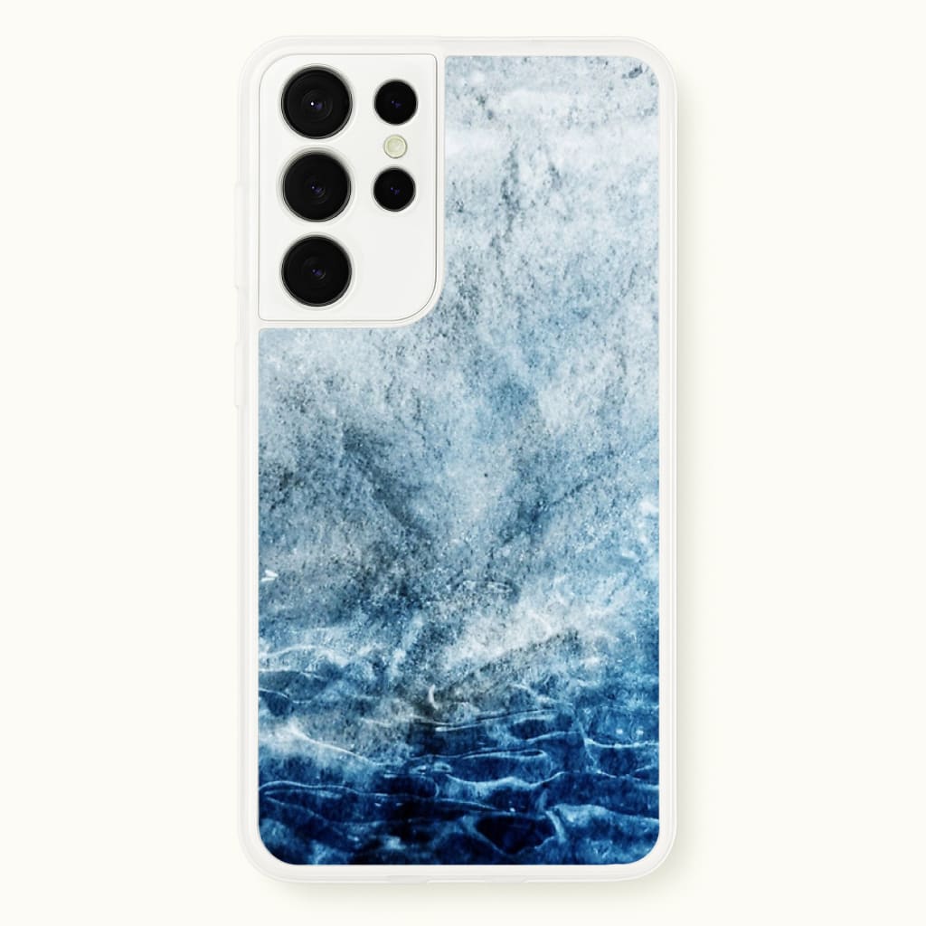 Sea Blue Marble - marble Phone Case for Galaxy S21 Ultra