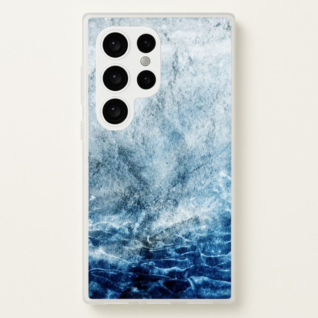 Sea Blue Marble - marble Phone Case for Galaxy S24 Ultra