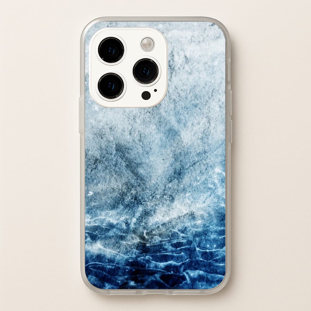 Sea Blue Marble - marble Phone Case for iPhone 14 Pro