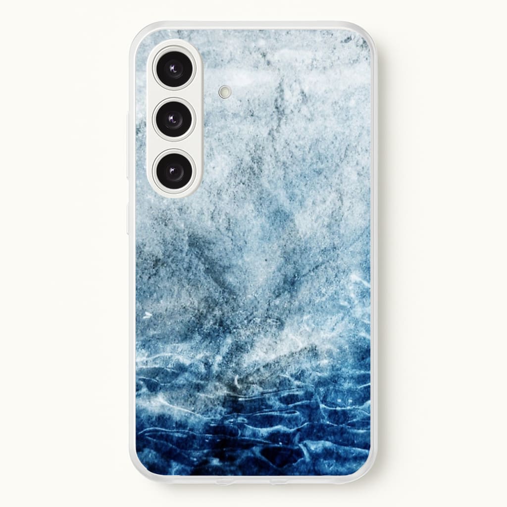 Sea Blue Marble - marble Phone Case for Galaxy S24FE