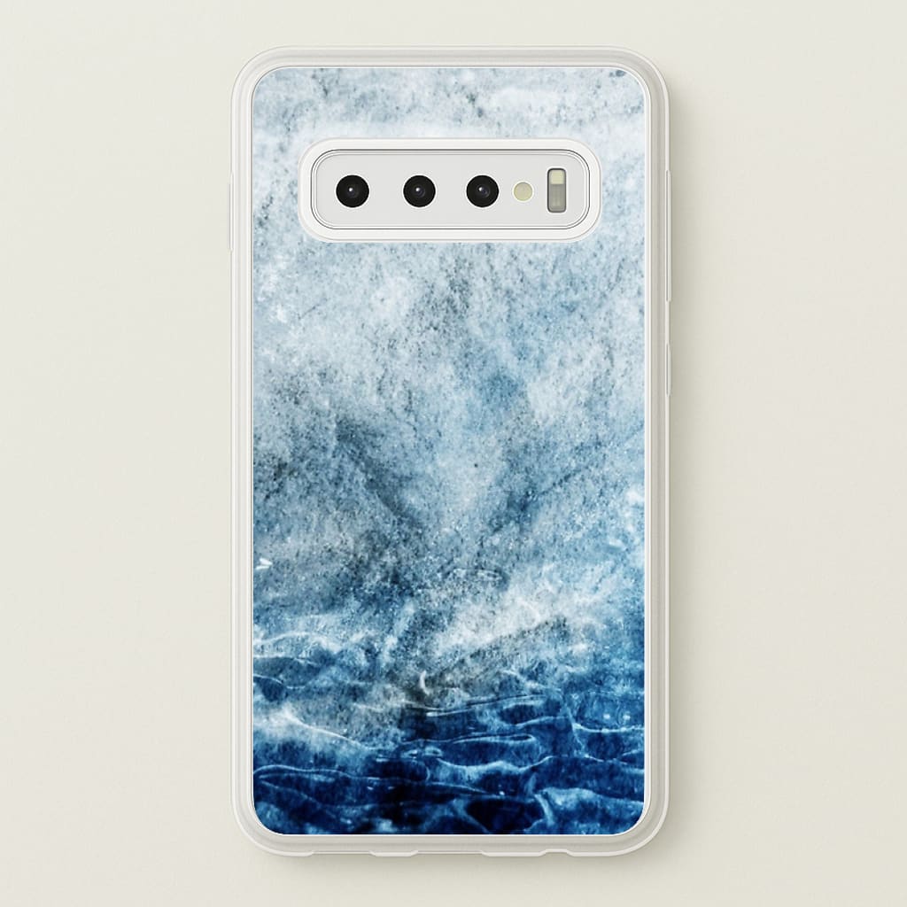 Sea Blue Marble - marble Phone Case for Galaxy S10 Plus
