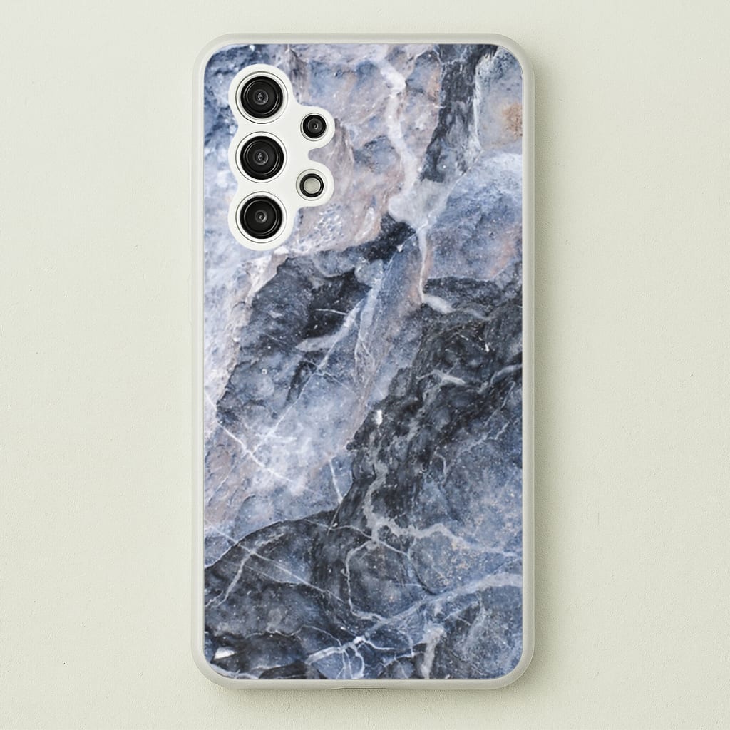 Grey and White Marble - marble Phone Case for Galaxy A13