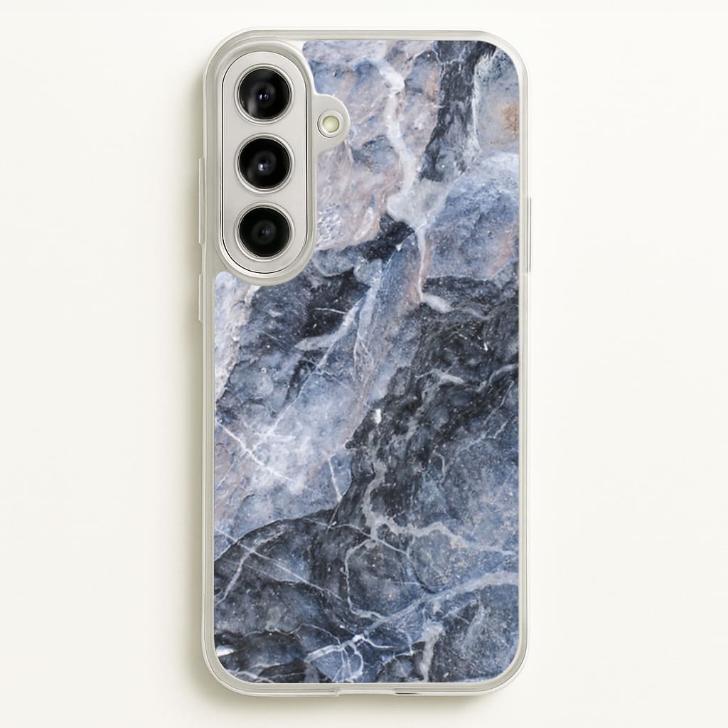 Grey and White Marble - marble Phone Case for Galaxy A56