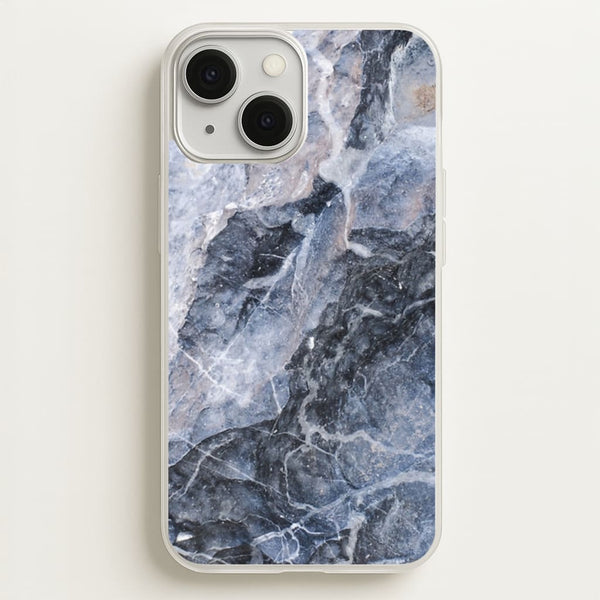 Grey and White Marble - marble Phone Case for iPhone 13 Mini