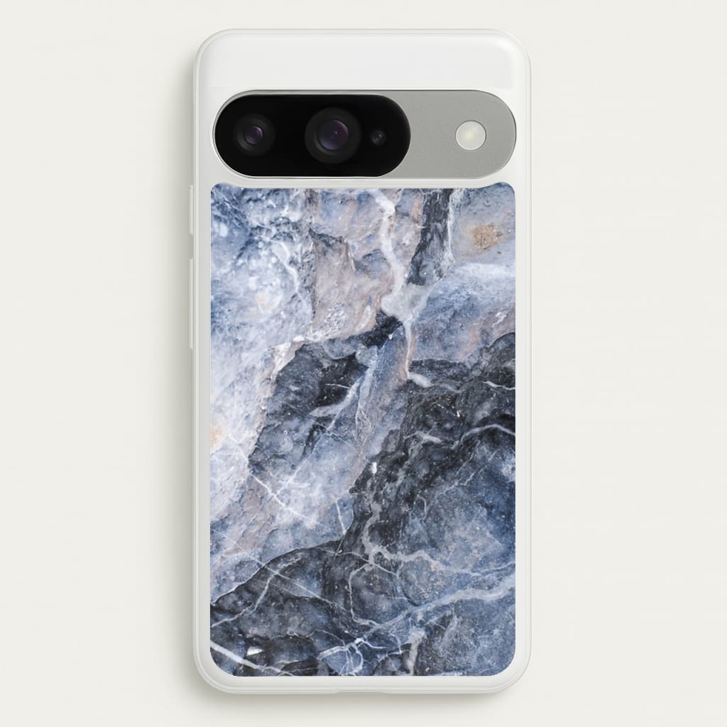 Grey and White Marble Phone Case for Google Pixel 10 / 10 Pro