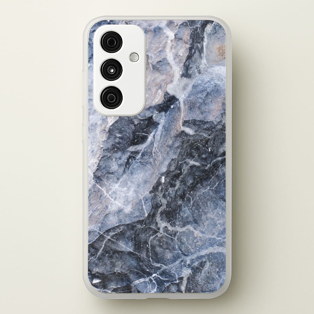 Grey and White Marble - marble Phone Case for Galaxy A15
