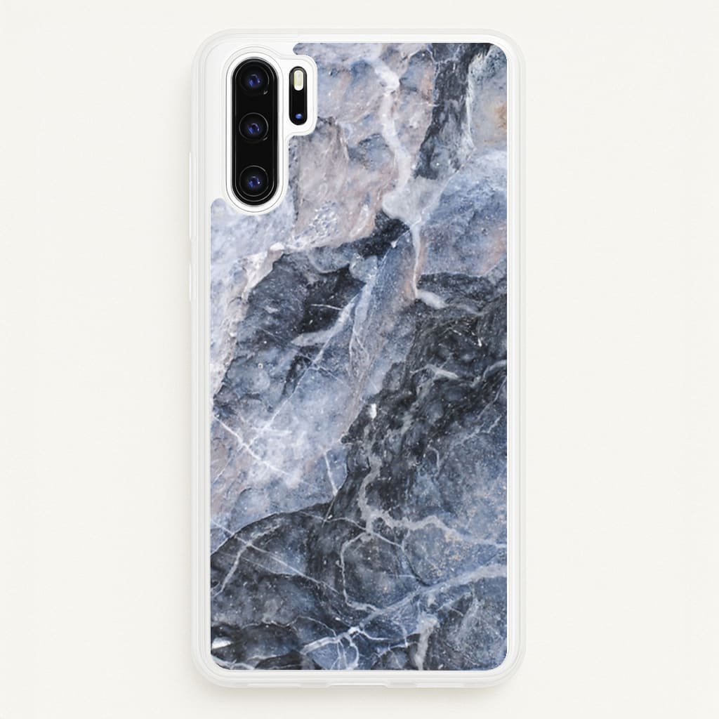 Grey and White Marble - marble Phone Case for Huawei P30 Pro