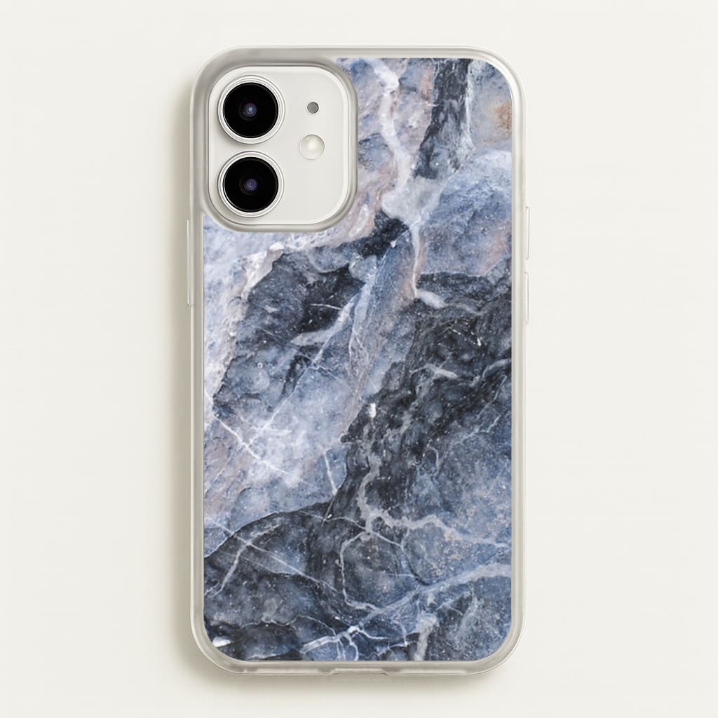 Grey and White Marble - marble Phone Case for iPhone 12 Mini