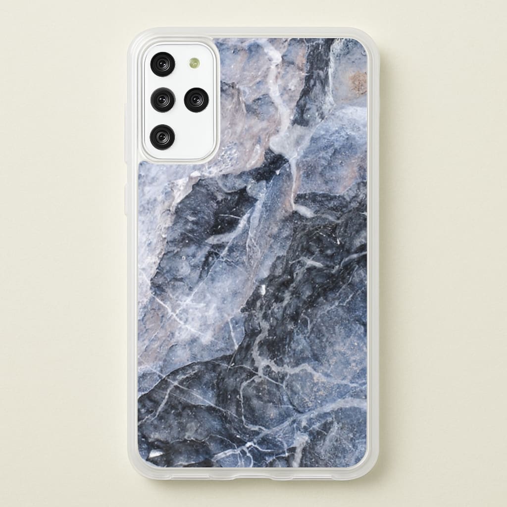 Grey and White Marble - marble Phone Case for Galaxy S20 Plus