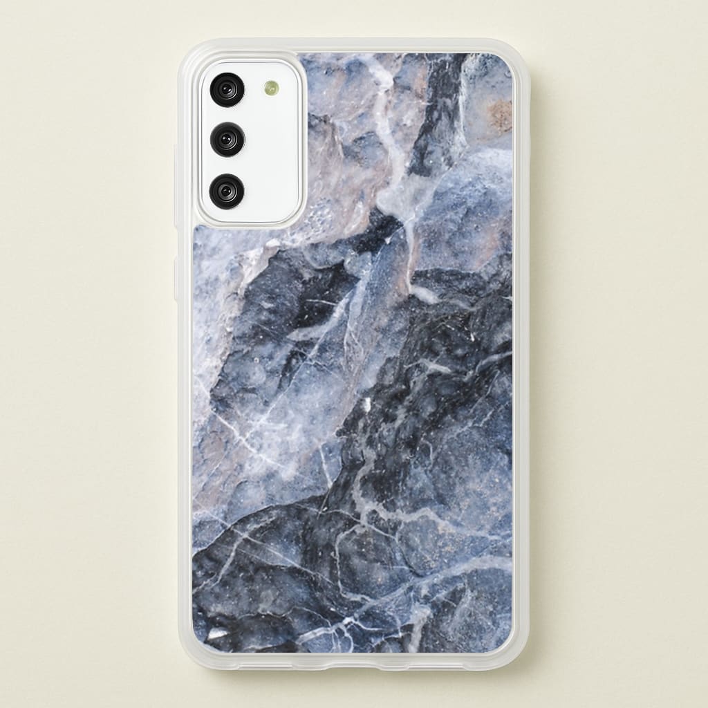 Grey and White Marble - marble Phone Case for Galaxy S20FE