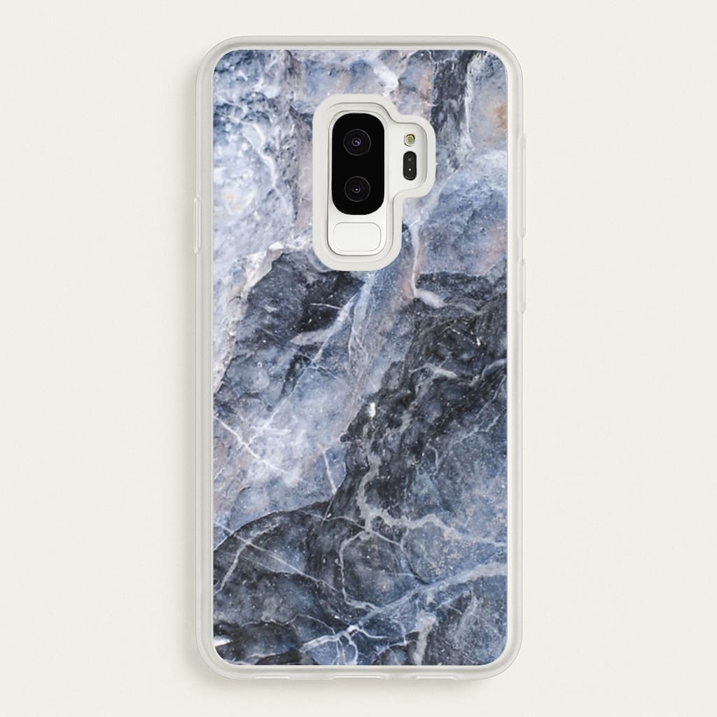 Grey and White Marble - marble Phone Case for Galaxy S9 Plus