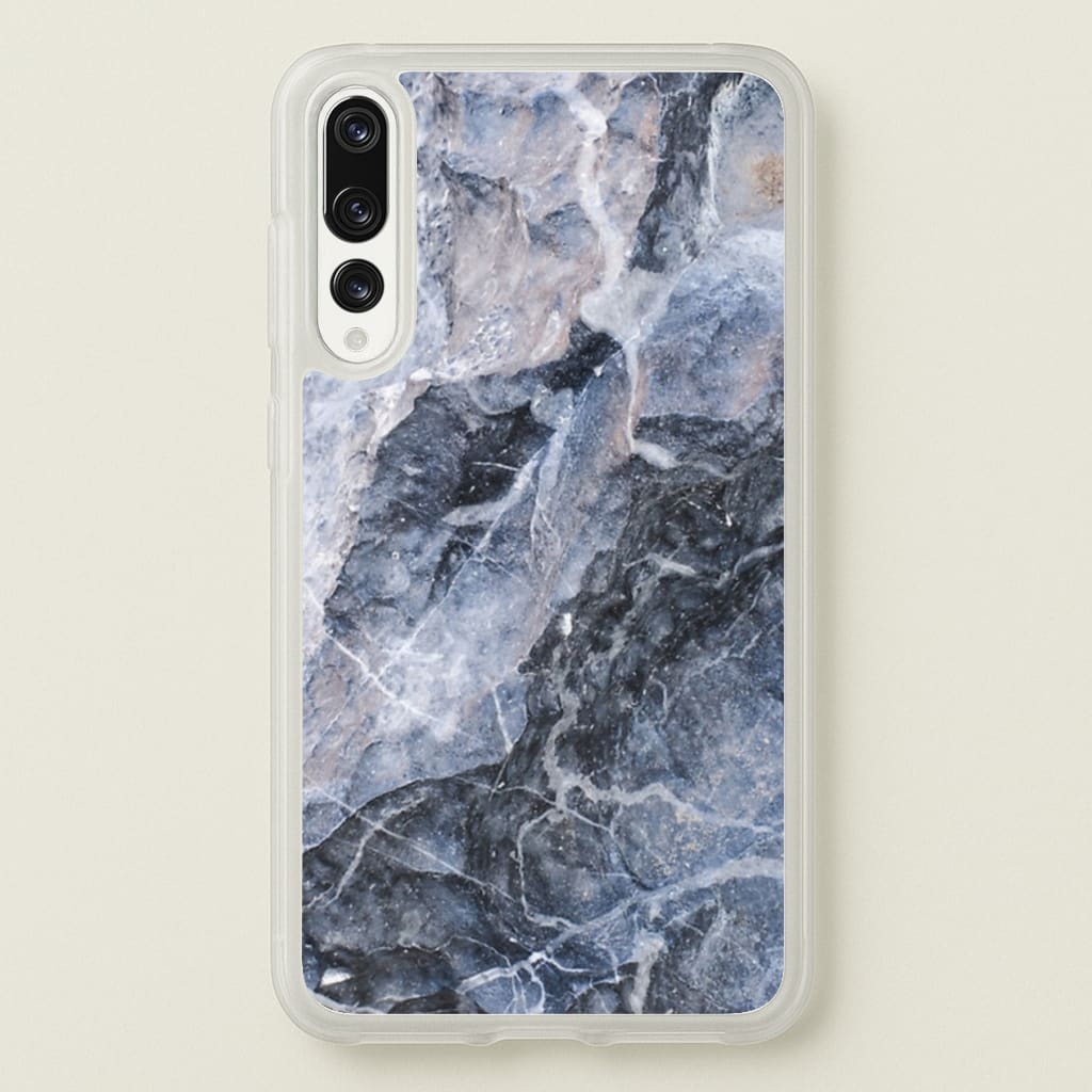 Grey and White Marble - marble Phone Case for Huawei P20 Pro