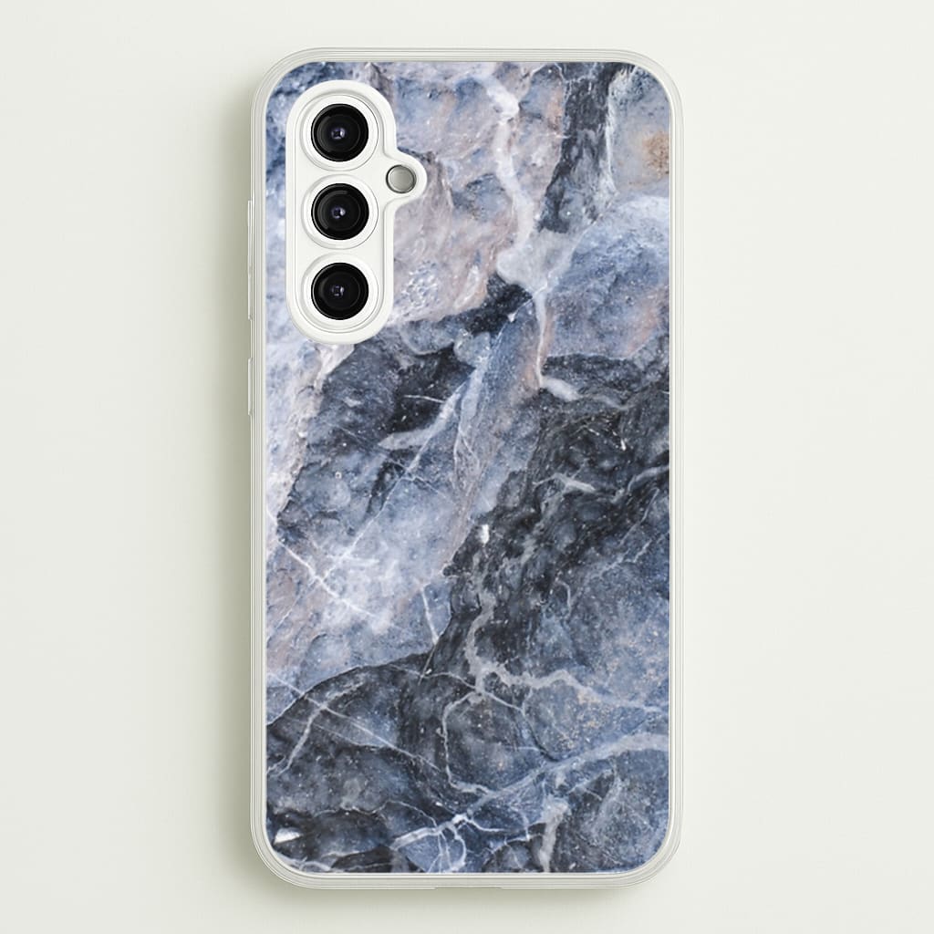 Grey and White Marble - marble Phone Case for Galaxy A14