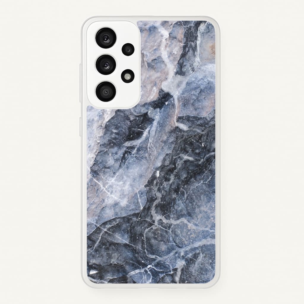 Grey and White Marble - marble Phone Case for Galaxy A53