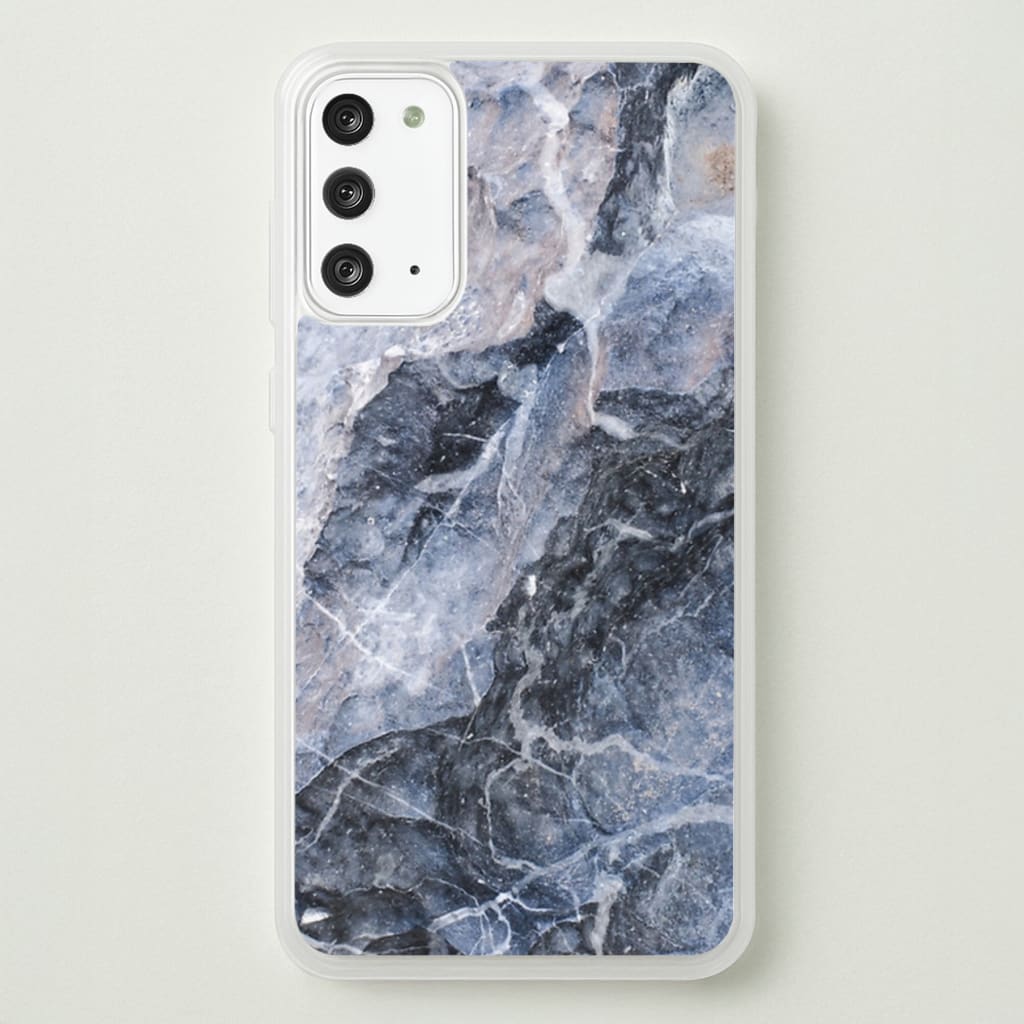 Grey and White Marble - marble Phone Case for Galaxy Note 20
