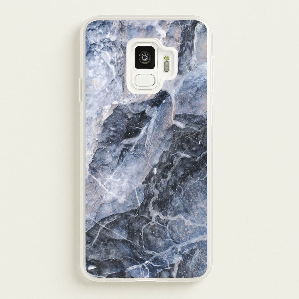 Grey and White Marble - marble Phone Case for Galaxy S9