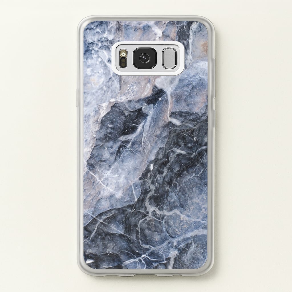 Grey and White Marble - marble Phone Case for Galaxy S8 Plus