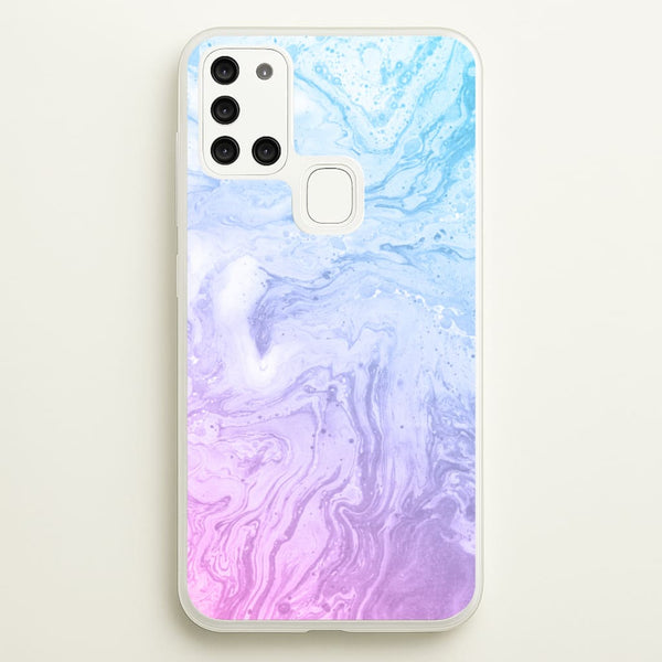 Purple Marble - marble Phone Case for Galaxy A21s