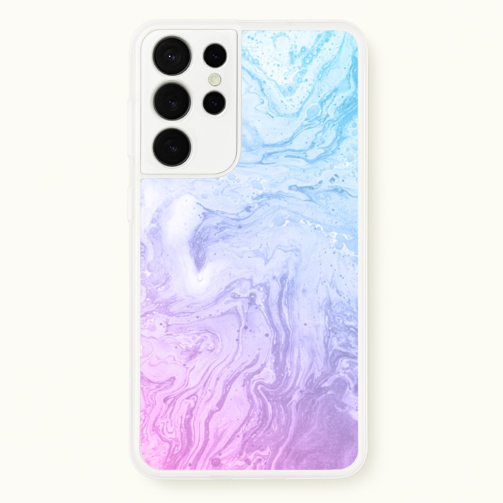 Purple Marble - marble Phone Case for Galaxy S21 Ultra