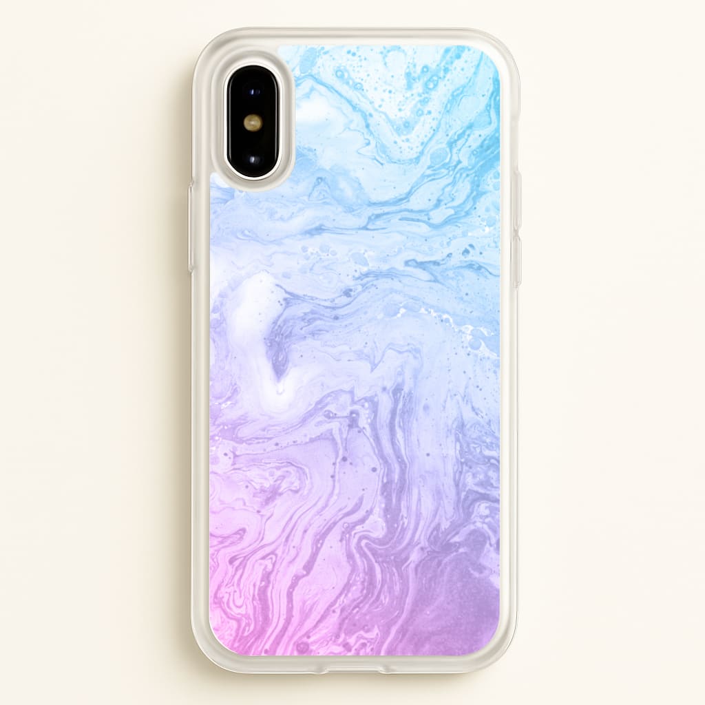 Purple Marble - marble Phone Case for iPhone X / XS
