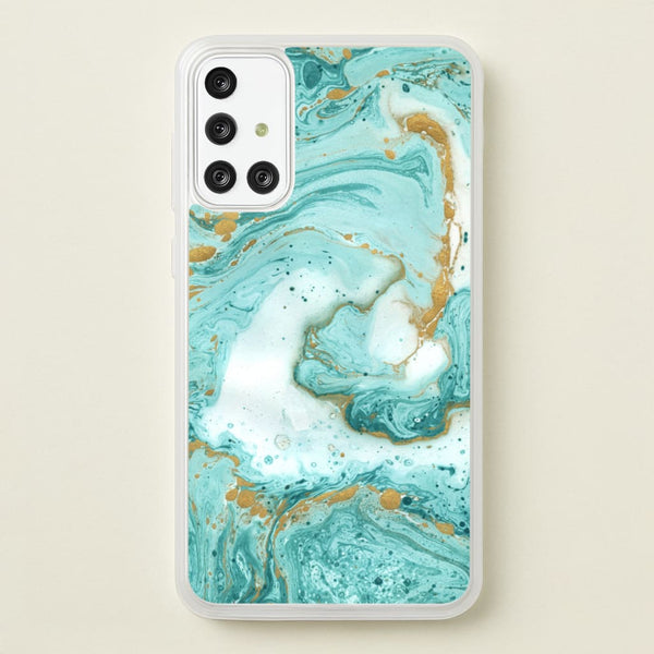 Green Marble - marble Phone Case for Galaxy A71