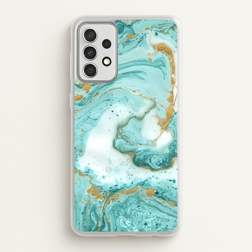 Green Marble - marble Phone Case for Galaxy A52 / A52s