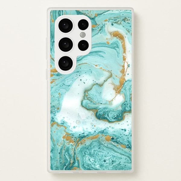 Green Marble - marble Phone Case for Galaxy S24 Ultra