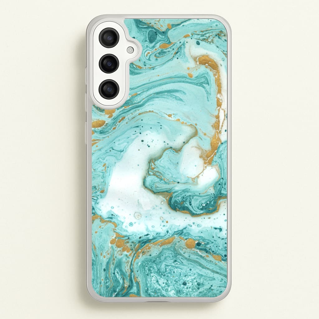 Green Marble - marble Phone Case for Galaxy A36