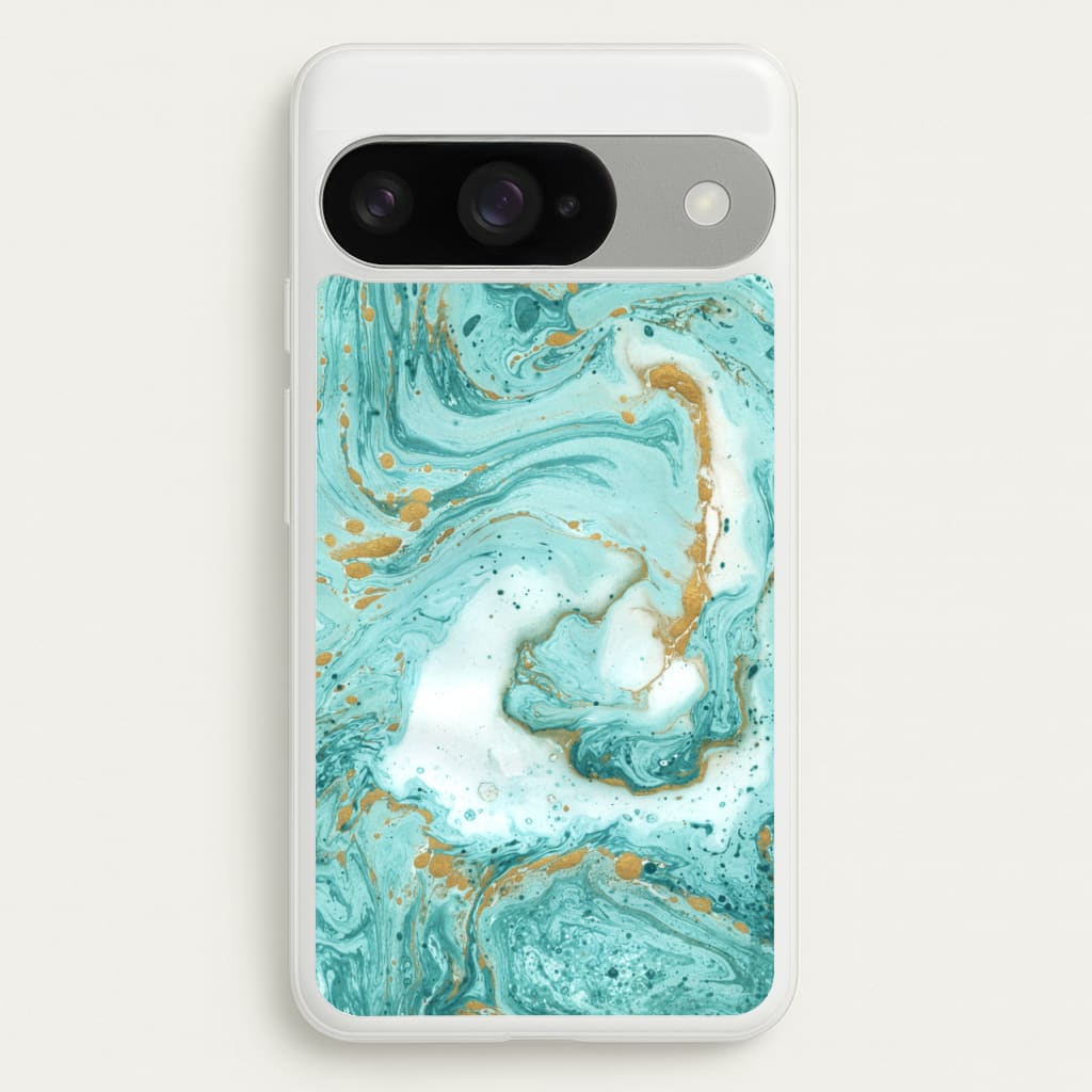 Green Marble Phone Case for Google Pixel 10 / 10 Pro