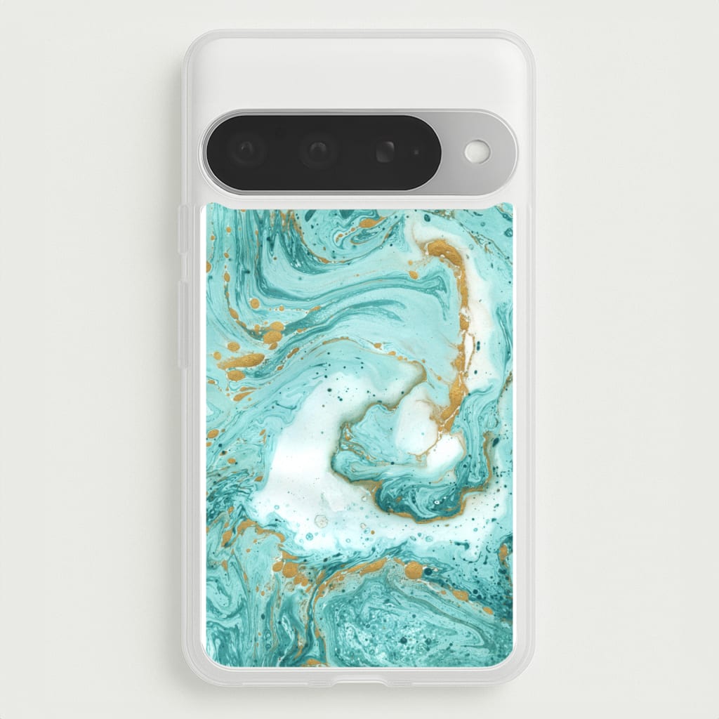 Green Marble Phone Case for Google Pixel 10 Pro XL